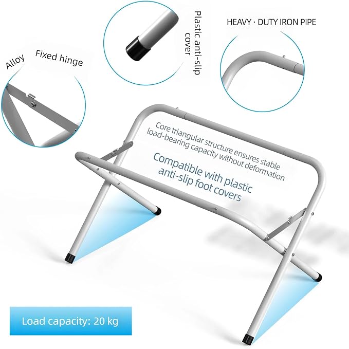 Pet Grooming Hammock with Stand, Dog Bathing Station, Cat-Hammock | Foldable Steel Frame Pet Bath Rack With Breathable Polyester Net, 8 Fixed Holes, 10KG Load