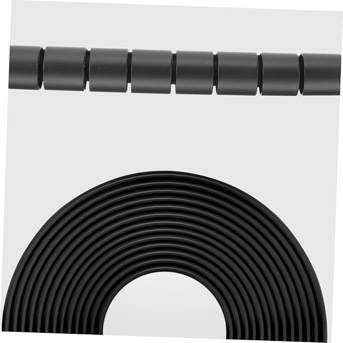 Tofficu Cable Organizer Sleeve Spiral Wire Coiled Wrap for Electrical Cords Protective Hose for Use Pet-Friendly Design Prevents Wire Damage
