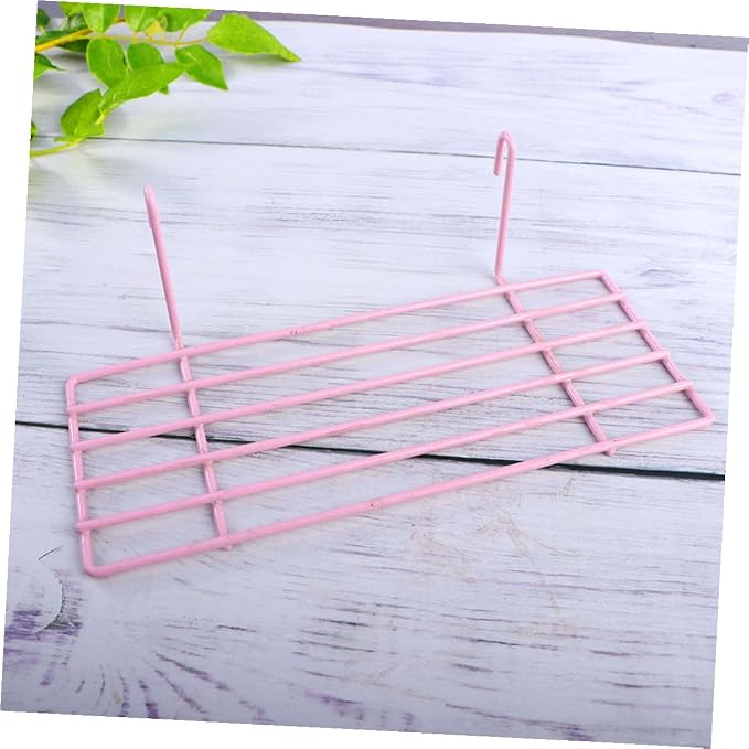 Wear-Resistant Iron Wall Grid Parrot Stand Bird Cage Platform for Small to Birds Wall Accessory with Surface and Display Easy Install