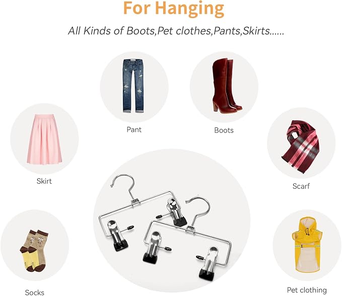 Nature Smile Boots Holder Storage Hangers, Portable Travel Pet Hanger 8 Pack