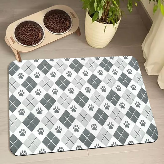 Pet Feeding Mats - Waterproof, Absorbent, 24 x 32 inch for Dogs & Cats