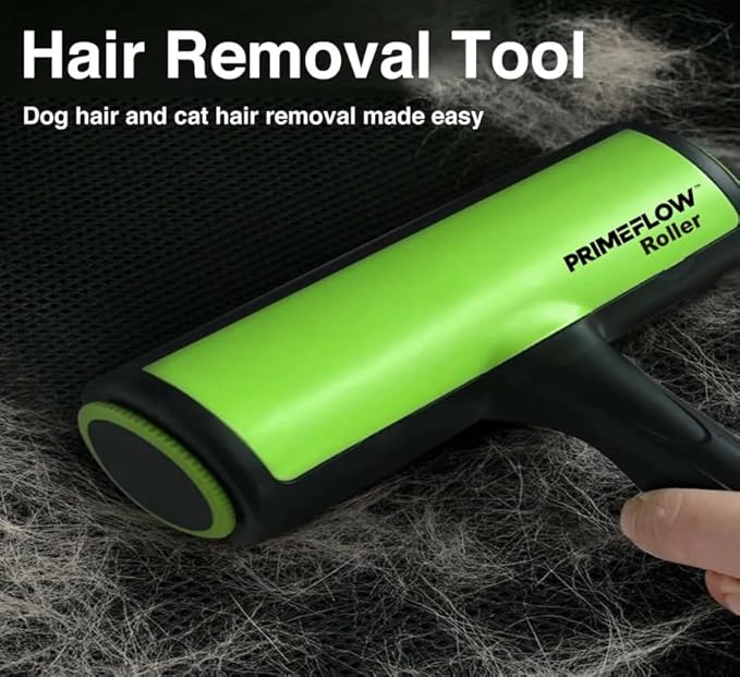 Pet Hair Remover Roller — Reusable Dog & Cat Hair Remover for Furniture, Couch, Clothing & Car | Eco Friendly Lint Roller | No Sticky Tape, No Batteries | Manual Fur Remover