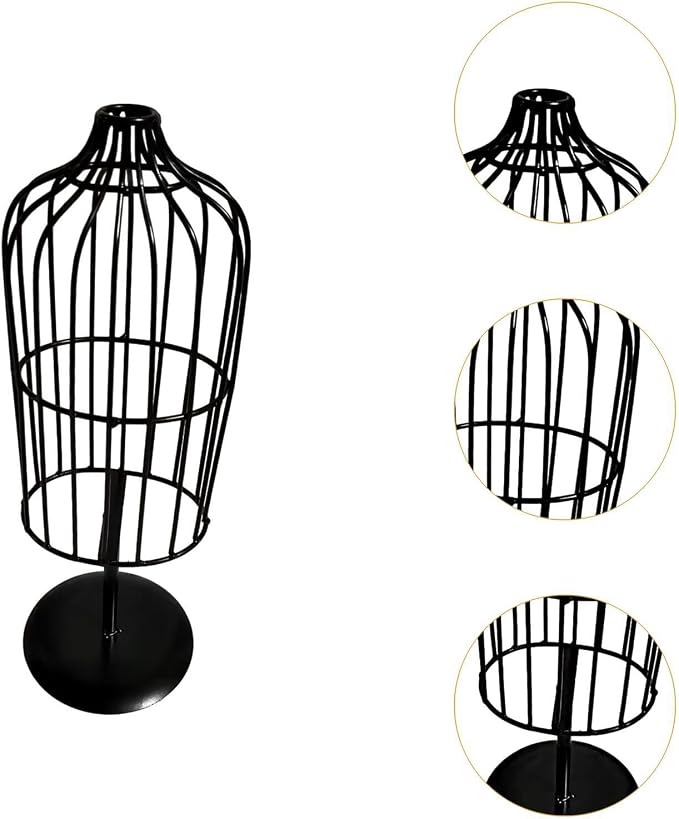 Pet Clothes Display Stand, Iron Dog Clothes Hanger, 14.57 in Miniature Rack for Pet Store and Doll Clothing Display