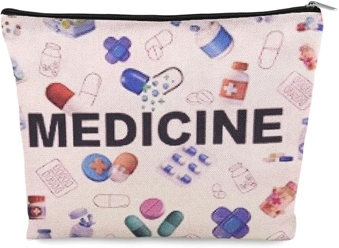 Small Emergency Medical Bag Organizer Pouch Survival Medicine Bag Doctor Retirement Gifts from Nurse Pouch Bag for Work Supplies Nursing School Essentials for Women Pharmacy Student Pouch Gift Ideas