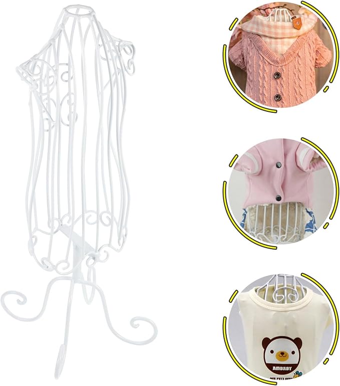 1pc Clothing Display Stand Figurine Display Shelf Wall Hangers for Clothes Manikins for Clothing Doll Dress Mannequin Pet Clothes Hanging Rack Pet Apparel Rack Dog Clothing Hanger