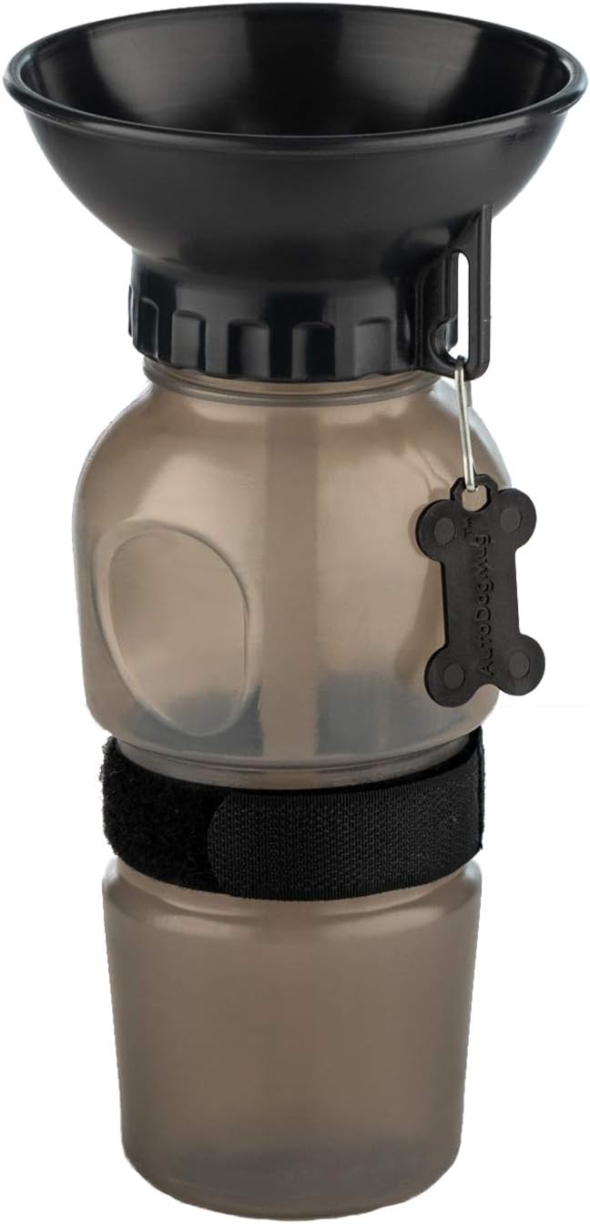 Highwave AutoDogMug Dog Water Bottle with Built-in Bowl, 20 oz