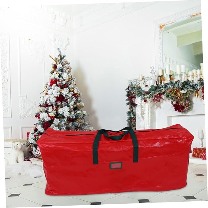 Large Capacity Christmas Tree Storage Bag Holiday Storage Pouch with Reinforced Handles for Organizing Christmas Decorations and Other Items