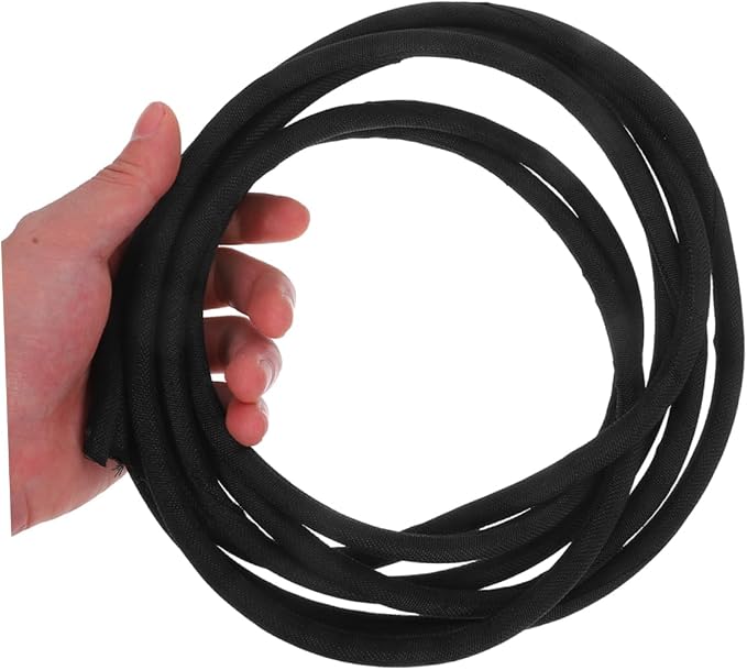 VILLCASE Self Wrapping Cable Sleeve Chew Cord Protector for Pets Durable Wire Organizer for Home Office Use Black Long Safe for Dogs Cats