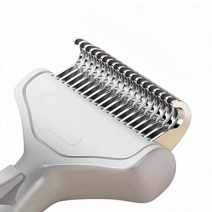 Undercoat Rake for Dogs & Cats, Deshedding Brush for Long haired Pets,Cat Brush for Shedding with Release Button,Best Dematting Comb&Deshedding Tool for Grooming