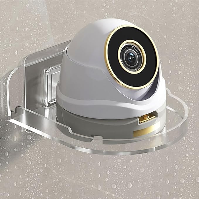 Adhesive Wall Mounted Security Camera Bracket None Drilling Surveillances Camera Holder Shelf for Baby Monitors,Speakers