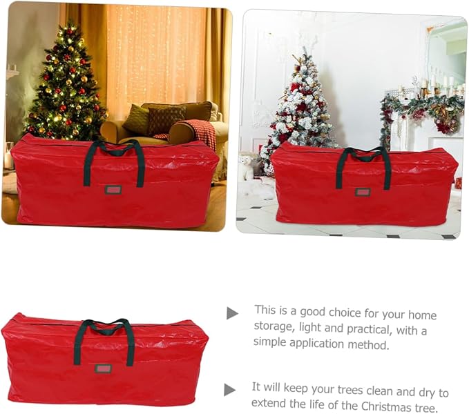 CHILDWEET Large Christmas Tree Storage Bag with Reinforced Handles Outdoor Organizer for Holiday Decorations for and Storage