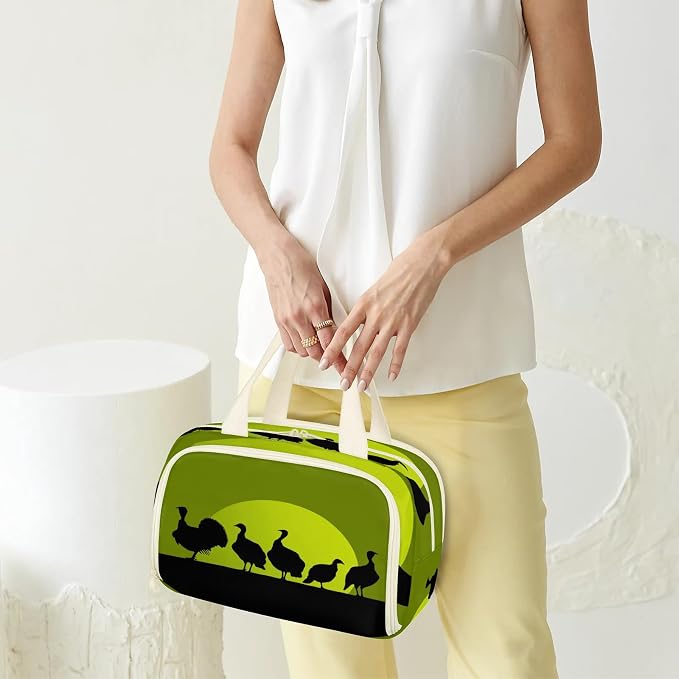 Wild Grouse Travel Toiletry Bag for Women | Turkey Lightweight Waterproof Makeup Cosmetic Bag Large Tote Organizer for Traveling, Toiletries, Accessories