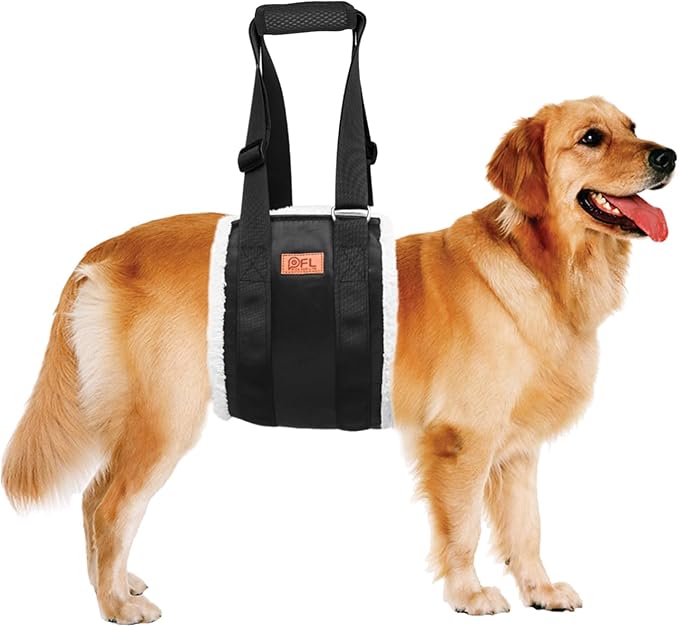 Adjustable Dog Sling for Large Dogs Hind Leg Support Weak Legs Mobility Aid | Dog Lift Harness, Helps Seniors, Injured, Disabled and After ACL Surgery Dogs, Daily Walk/ Stairs, Soft Padded, Easy to Use