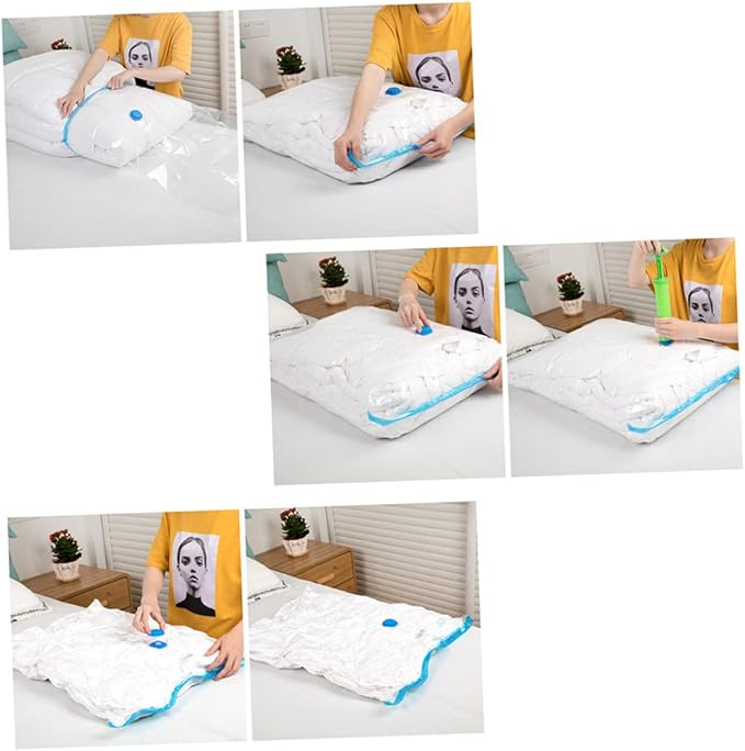 Zerodeko Space Saving Storage Bags 60x80cm for Blankets Duvets Quilts Pillows Clothes Waterproof Compress Case Pouch