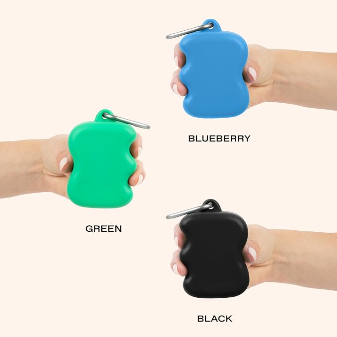Springer Springland Dog Treat Pouch for Effort-Free Squeeze Dispensing - Easy-Fill, Food-Grade Silicone Treat Pouches for Pet Training - Includes Carabiner-Green