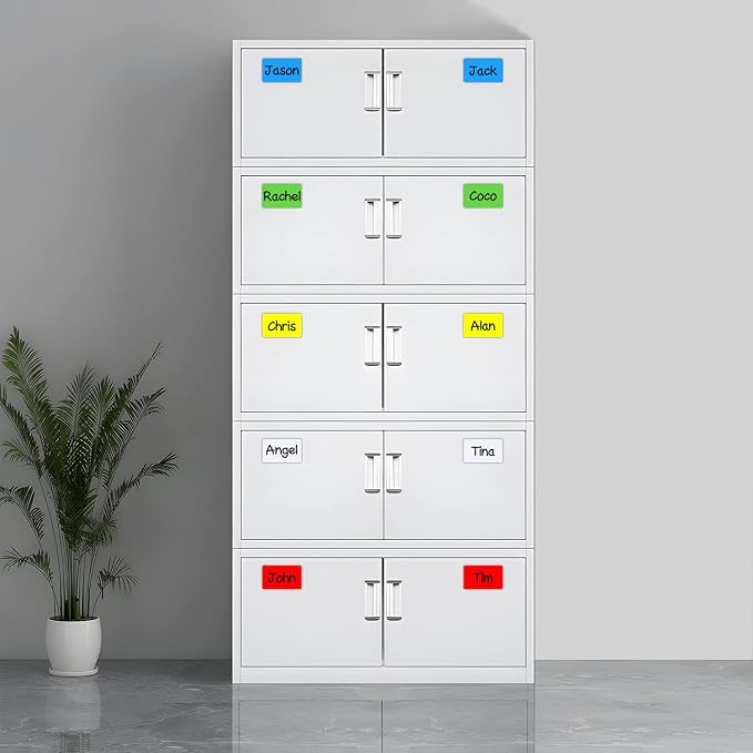 Dry Erase Magnetic Labels 5x3 in, Magnetic Dry Erase Labels 40 Pack | Reusable Dry Erase Magnetic Labels for Whiteboards, Locker, School, Classroom, Office, Home