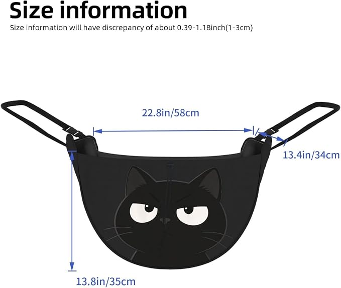 Black Cat Car Seat Organizer-Backseat Storage Bag for Travel | Waterproof Durable. Holds Snacks Gear Essentials. Fits Most Cars.