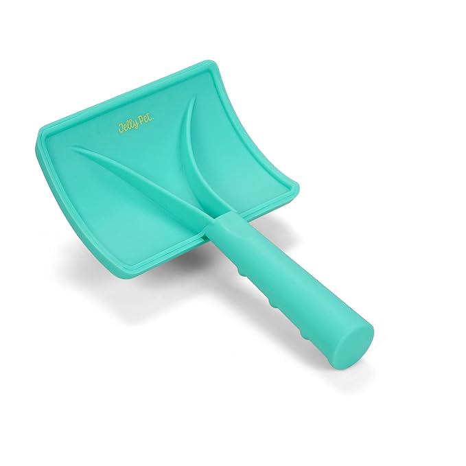 Jelly Pet Universal Slicker Brush for Dogs, Grooming Brush, Remove Tangles and Dead Undercoat, Tuffer Than Tangles, Doodle Huskie Sheep Dog Golden Retriever German Shepherd, Firm Pins, Teal, Large