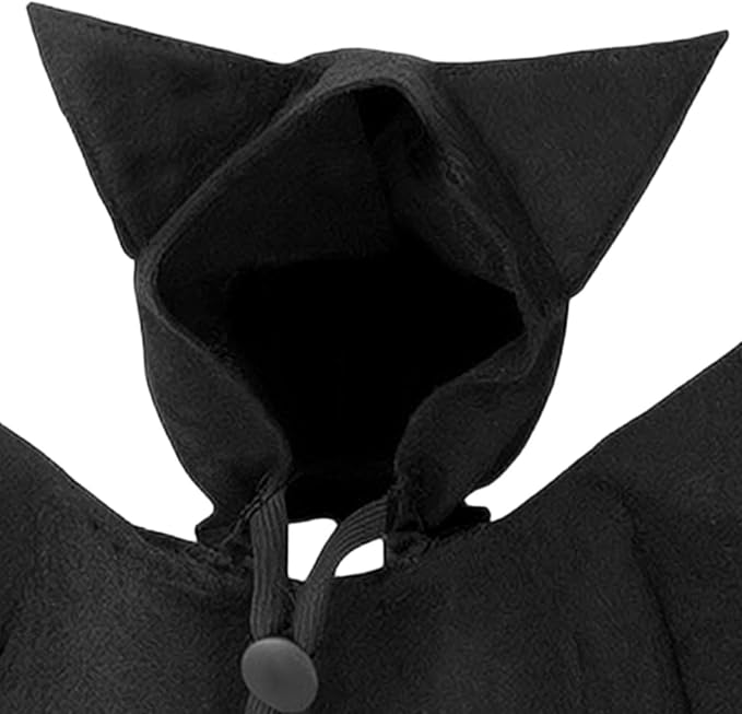 Bat Costume for Cats with Hat, Cute Realistic Felt Dress Up Accessories | Festival Dog Apparel Party Props for Holiday Party Celebration Cosplay Walking Daily Wear
