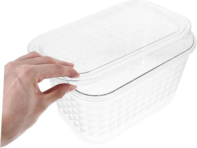 Transparent Book Organizer Storage Box for Clear Pet Book Case for Desk and Table Organization