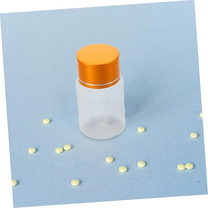Holibanna 20pcs 30ml Pill Bottles with Airtight Leakproof Pet Plastic Lids for Tablets and Supplements, Small Medicine Storage Containers for Home Medicine Cabinet Organizer and Travel Use