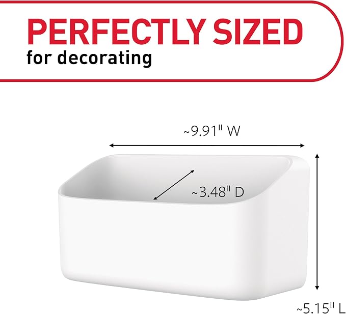 Command Pet Collection Organizing Caddy, 1 Caddy, 4 Large Strips | Command Strips Wall caddy, Tool Free Adhesive Organizer For Cleaning Supplies, Closets, Pantry, Home, And Office