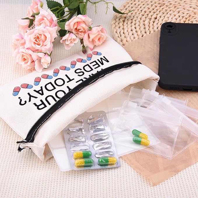 Sisadodo Charging Cable Organizer Travel Bag Toiletry Makeup Cosmetic Bags Medicine Med Toiletry Bag Pouch Diabetic Gifts Bags