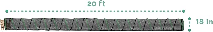 Kitty City Large Outdoor 20-Foot Play Tunnel Only