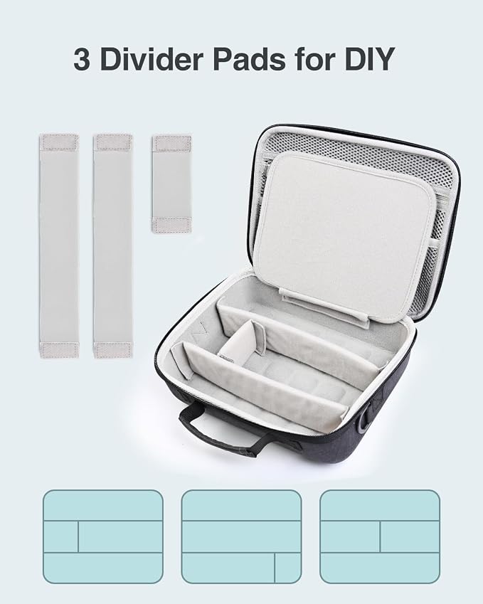 Luxtude Hair Clipper Case Travel, Hard Barber Bags for Clippers and Supplies