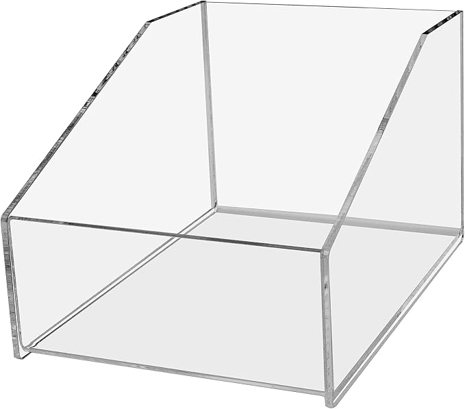 Marketing Holders Acrylic Photo Browsing Flip Bin Holds 5.75" Wide x 7.5" Deep CDs Prints Countertop Caddy for Stickers Postcards Greeting Cards and Art in Museums Retail Record Stores and Homes