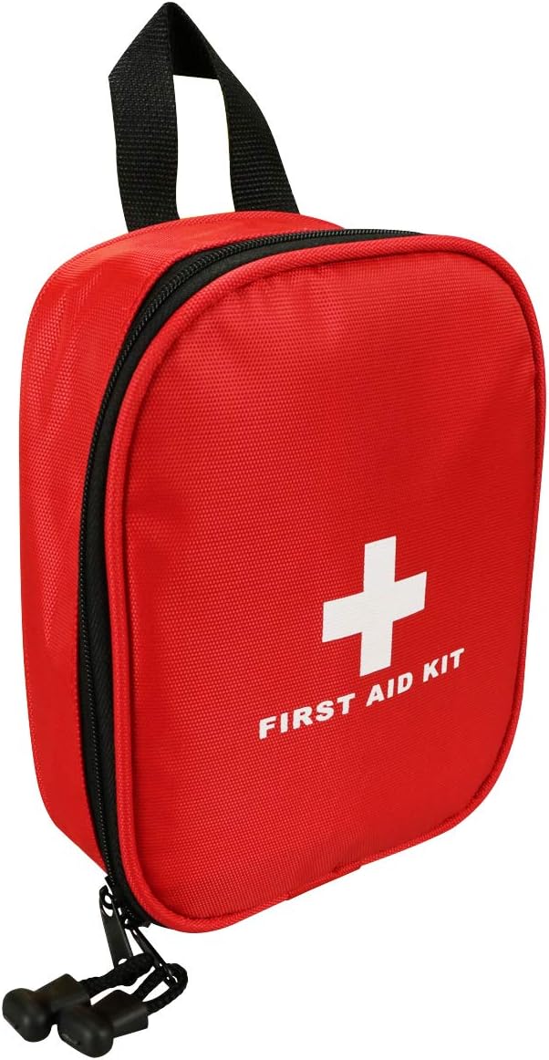 Nylon First Aid Kit Empty, Travel Empty First Aid Kit Pouch Bag for Emergency at Home, Office, Car, Outdoors, Boat, Camping, Hiking(Bag Only)