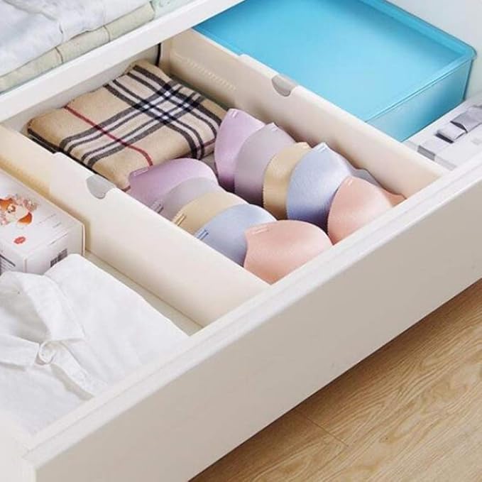 Drawer Divider Mager Adjustable Divider Can be Expanded, Can be Used in Bedroom, Bathroom, Closet, Wardrobe