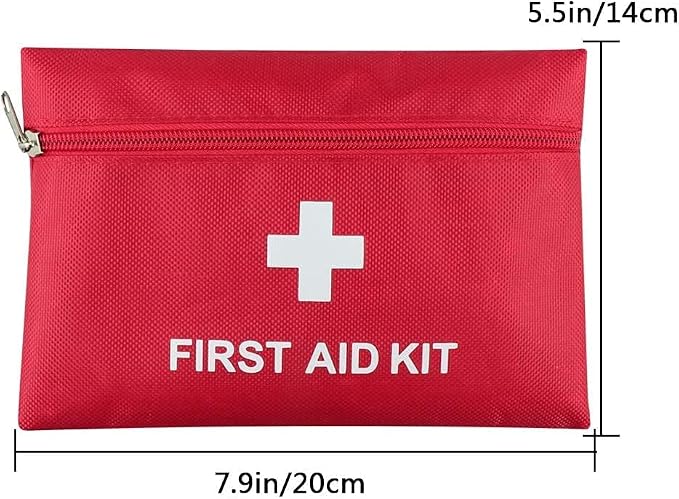 12 Pack First Aid Empty Bag, Travel Empty First Aid Kit Pouch for Emergency at Home, Office, Car, Outdoors, Boat, Camping, Hiking(Bag Only)