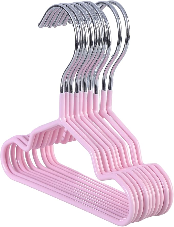10 Pack Pet Clothing Hanger PVC Coating 15/20/25CM Display Hangers Rack Pet Supplies Garment Storage Rack