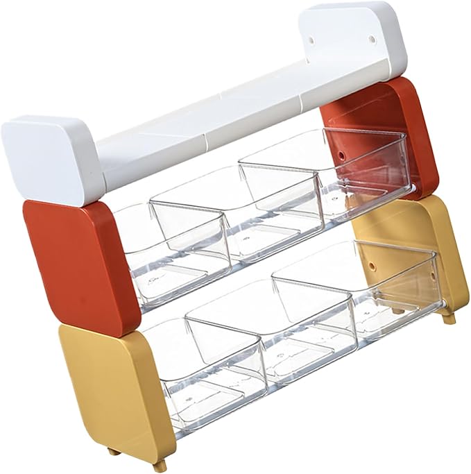 Colorful Teas Bag Organizers Shelf Teas Bag Organizers Portable Stand Rack with Easy Identification Features Home Organization