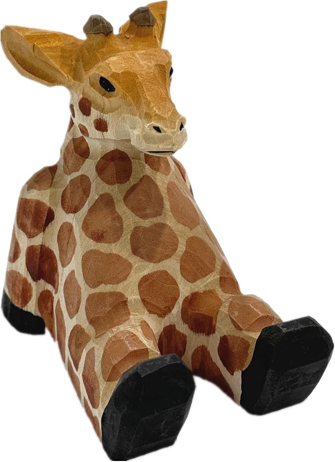 TANG SONG Wood Giraffe Phone Stand Cute Decoration Phone Stand for Tablets