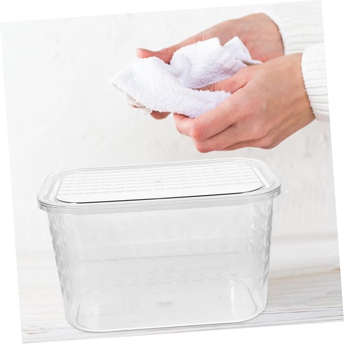 Uonlytech Clear Desktop Book Storage Container with Lid Pet Organizer Box for Makeup Clothes and More for Home and Office Use