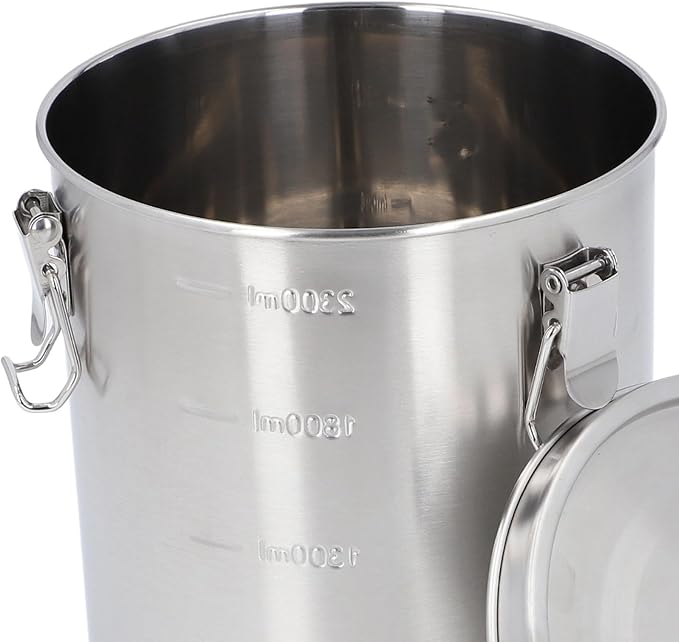 Airtight Small Pet Food Storage Container, Stainless Steel 2500ML | No Spill Freshness Seal Design, Cat Dog Treat Jars Feeding Supplies, Kitchen Pantry Arrangement, Dry Kibble Organization