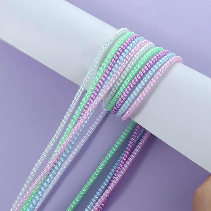 Cable Protector Animal Proof Wire Repair, Cord Protector for Pets Headphone Saver Spiral Cable Wrap Strain Relief, Cord Sleeve for Phone Cable USB Date Cable (Cyan)