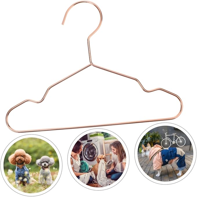 3pcs Pet Clothes Hangers Garment Storage Rack for Neat Organization Thickness for Dog and Cat Apparel