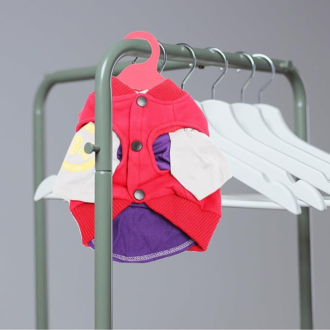 SUPVOX Pet Clothing Hanger 10pcs Plastic Dog Puppy Cat Clothes Racks Mini Kitten Hanging Racks Pet Costume Drying Rack Doll Hangers Nonslip Clothes Hangers
