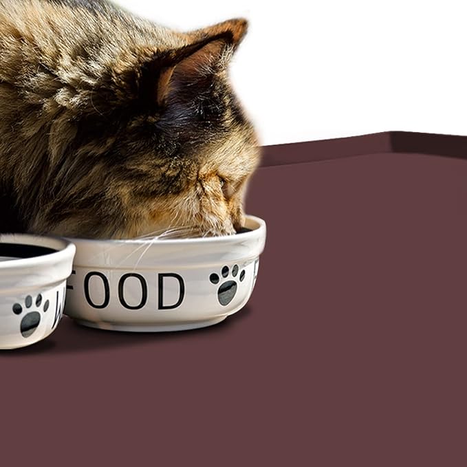 Silicone Dog Food Mat Waterproof Pet Feeding Tray for Small Medium Dogs