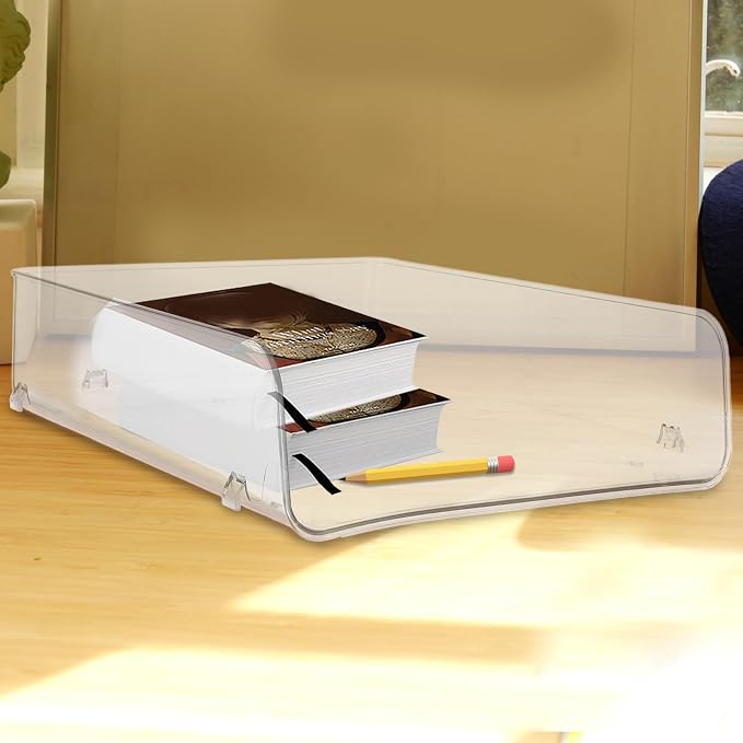 PRETYZOOM Stackable Desktop File Organizer Pet Document Storage Holder | File Rack for Daily Storage, Contemporary Style, Keeps Desk Tidy and Organizes Papers