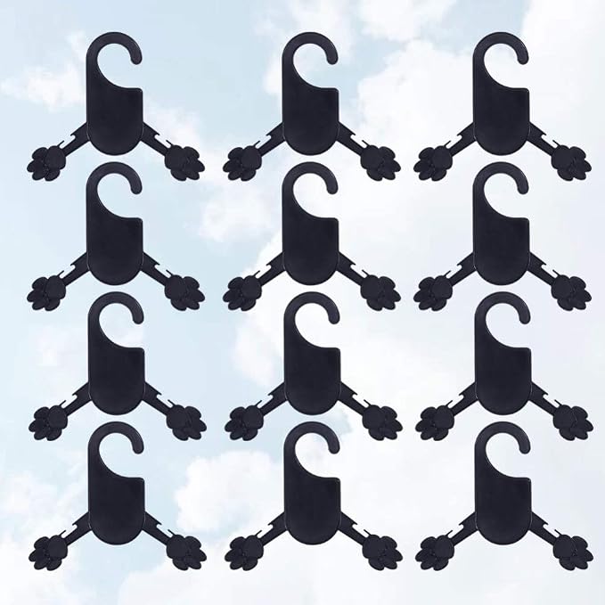 Cabilock 12pcs Pet Clothes Hanger Rack for Cats and Dogs Costume Organizer for Easy Storage and Drying for Home Use