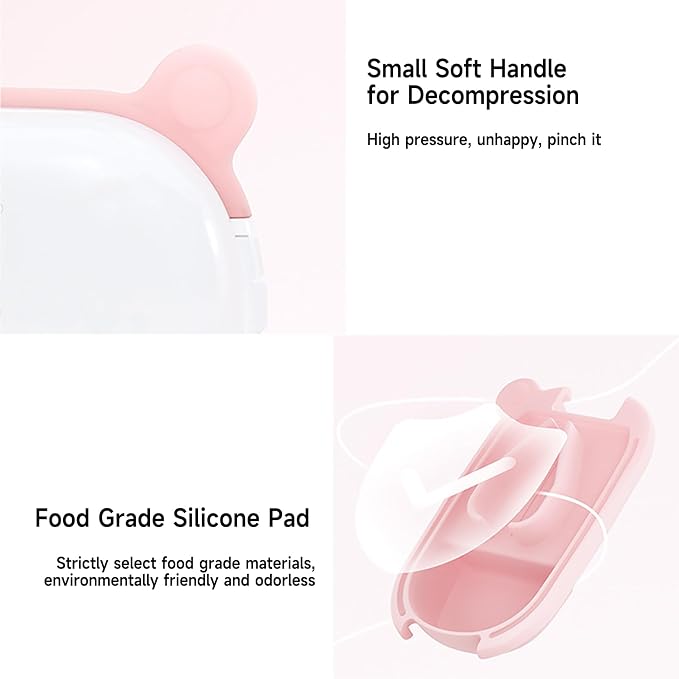 MURRI&MURRDI Small Pill Cutter and Organizer for Small or Large Pills, Portable Medicine Cutter for Pocket Purse, Pill Holder Cutter for Vitamins, Tablets, Medications, Pink