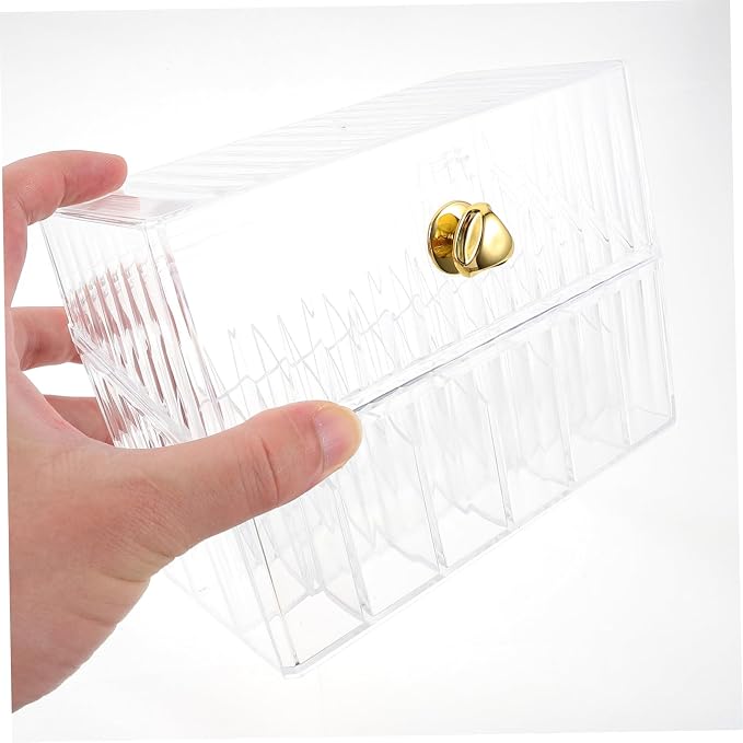 Cosmetics Storage Box Makeup Organizer Lid Lipstick Holder Lip-gloss Organizers Nail Polish Storage