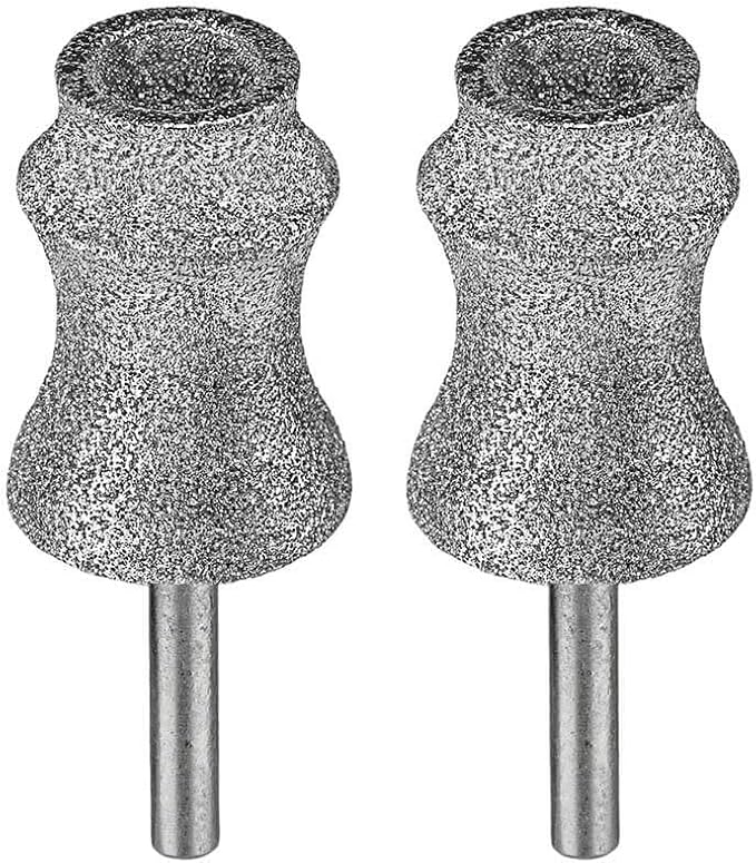Painless for Dremel Dog Nail Grinder Attachment Replacement Heads - Diamond Bit Refill Tips Fit Dremel 7760 & 7350, Smooth Tool Accessories for All Dogs/Cats Thick Nail Grinding XX-Large H Pro 2-Pack