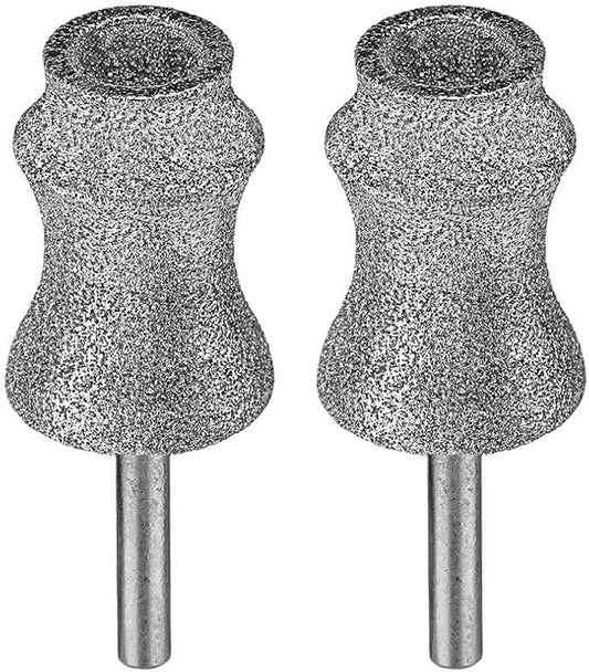 Painless for Dremel Dog Nail Grinder Attachment Replacement Heads - Diamond Bit Refill Tips Fit Dremel 7760 & 7350, Smooth Tool Accessories for All Dogs/Cats Thick Nail Grinding XX-Large H Pro 2-Pack