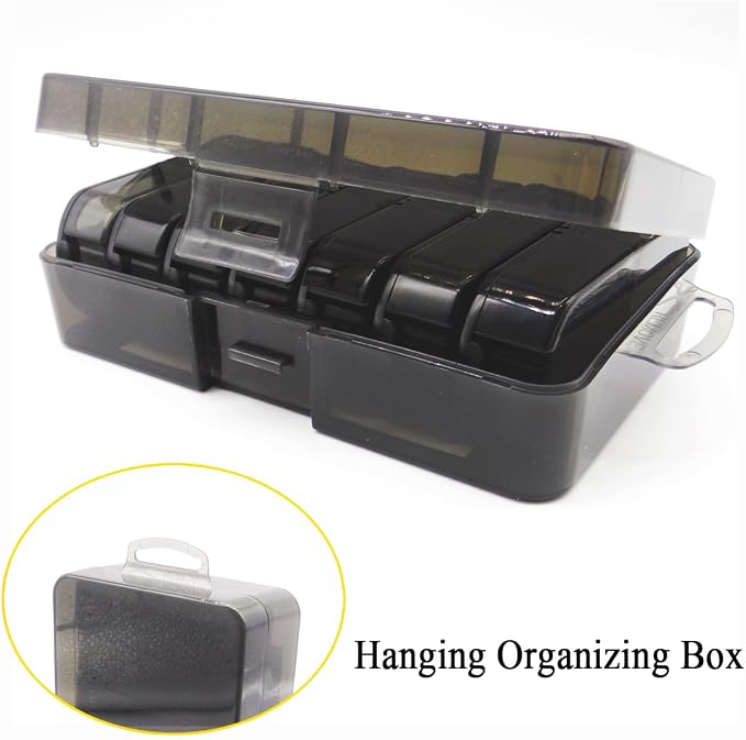 Small Pill Case, Cute Medicine Box, Travel Daily Pill Organizer | 7-Day 14 Tray Portable Vitamin Planner Container Dispenser for Purse Pocket, Capsule Holder for Fish Oils, Supplements, Black