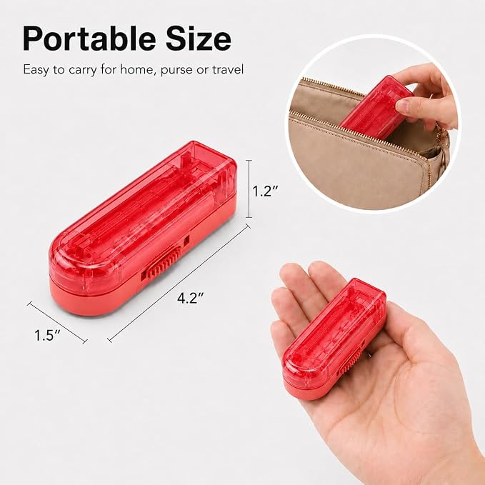 ONE PIX Pill Cutter Splitter for Small and Tiny Pills, Multiple Pill Splitter with Centering Device & Hidden Blade, Adjustable Tablet Cutter for Large Pills, Seniors, Pets, Red